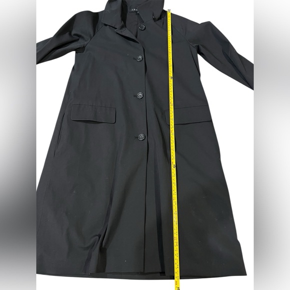 Theory Black Trench Coat - Picture 4 of 8